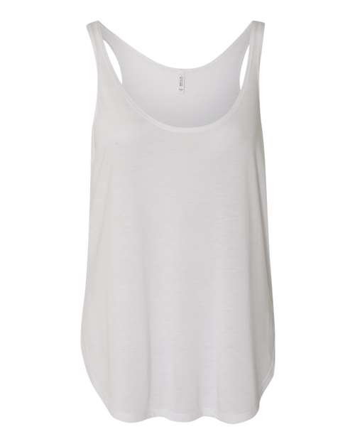 Bella + Canvas B8802 Ladies' Flowy Side Slit Tank #color_WHITE