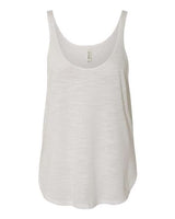 Bella + Canvas B8802 Ladies' Flowy Side Slit Tank #color_WHITE SLUB