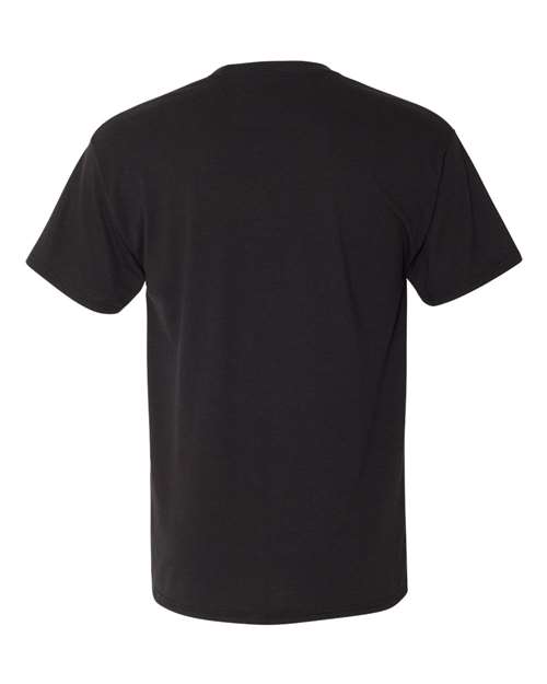 Hanes 42TB Adult X-Temp Triblend T-Shirt #color_SOL BLACK TRBLND