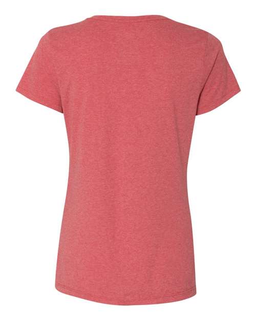 Hanes 42VT Ladies' X-Temp Triblend V-Neck T-Shirt #color_RED TRIBLEND