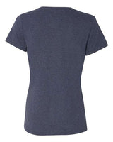 Hanes 42VT Ladies' X-Temp Triblend V-Neck T-Shirt #color_NAVY TRIBLEND