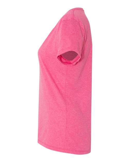 Hanes 42VT Ladies' X-Temp Triblend V-Neck T-Shirt #color_JZZBRRY PNK TRBL
