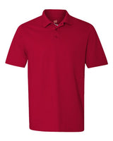 Hanes 055P Men's 6.5 oz. X-Temp Piqu Short-Sleeve Polo with Fresh IQ #color_DEEP RED