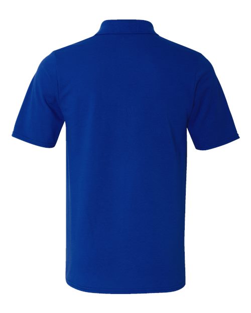 Hanes 055P Men's 6.5 oz. X-Temp Piqu Short-Sleeve Polo with Fresh IQ #color_DEEP ROYAL