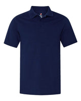 Hanes 055P Men's 6.5 oz. X-Temp Piqu Short-Sleeve Polo with Fresh IQ #color_NAVY