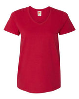 Hanes 5780 Ladies' V-Neck T-Shirt #color_DEEP RED