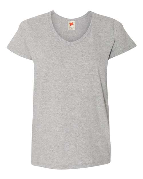 Hanes 5780 Ladies' V-Neck T-Shirt #color_LIGHT STEEL
