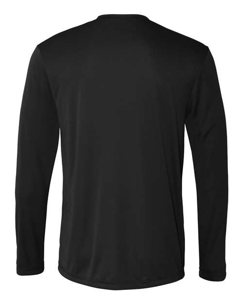 Hanes 482L Adult Cool DRI with FreshIQ Long-Sleeve Performance T-Shirt #color_BLACK