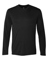 Hanes 482L Adult Cool DRI with FreshIQ Long-Sleeve Performance T-Shirt #color_BLACK