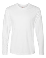 Hanes 482L Adult Cool DRI with FreshIQ Long-Sleeve Performance T-Shirt #color_WHITE
