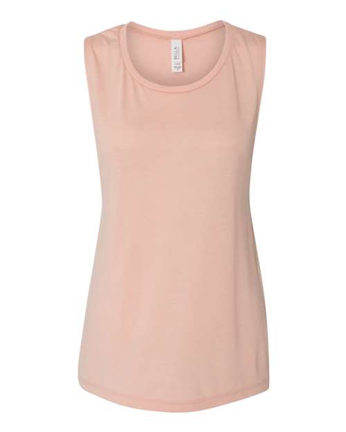 Bella + Canvas B8803 Ladies' Flowy Scoop Muscle Tank #color_PEACH