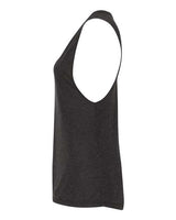 Bella + Canvas B8803 Ladies' Flowy Scoop Muscle Tank #color_BLACK HEATHER