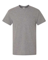 Gildan G830 Adult 50/50 Pocket T-Shirt #color_GRAPHITE HEATHER