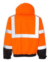 Kishigo JS130-132 Ripstop Bomber Jacket #color_Orange/ Black