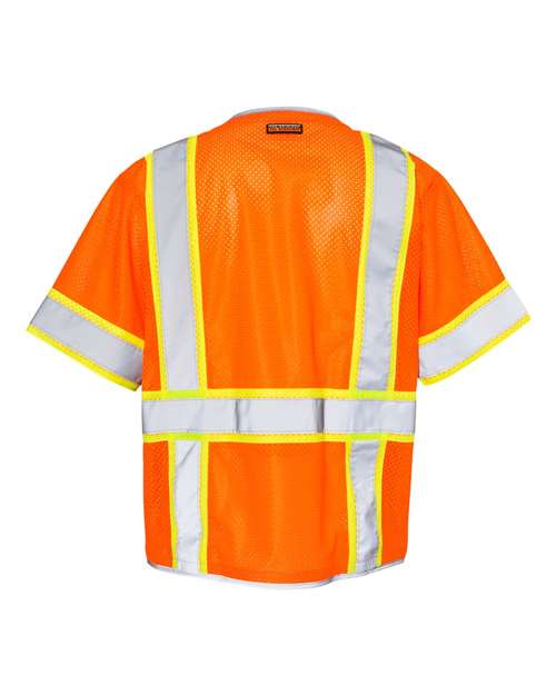Kishigo 1550-1551 Premium Brilliant Series Heavy Duty Class 3 Vest #color_Orange