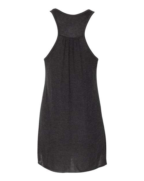 Bella + Canvas B8800 Ladies' Flowy Racerback Tank #color_BLACK HEATHER