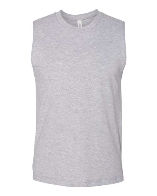 Bella + Canvas 3483 Unisex Jersey Muscle Tank #color_ATHLETIC HEATHER