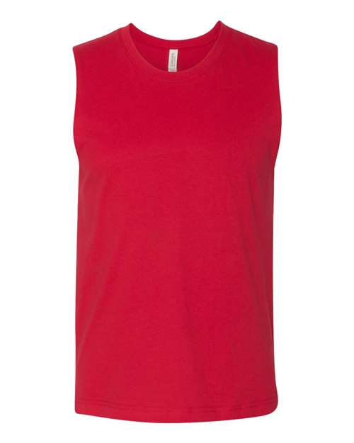 Bella + Canvas 3483 Unisex Jersey Muscle Tank #color_RED