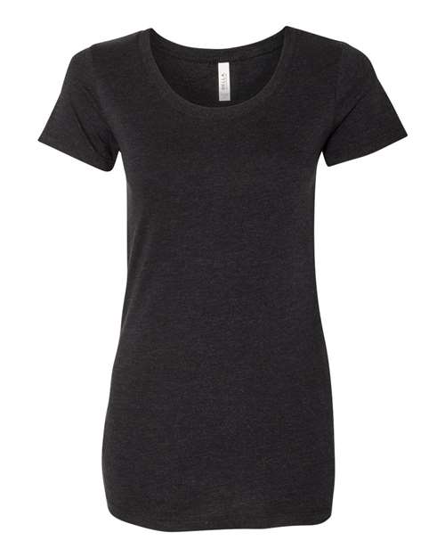 Bella + Canvas B8413 Ladies' Triblend Short-Sleeve T-Shirt #color_BLK HTHR TRIBLND