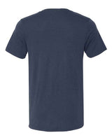 Bella + Canvas 3415C Unisex Triblend V-Neck T-Shirt #color_SOLID NAVY TRBLN