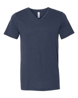 Bella + Canvas 3415C Unisex Triblend V-Neck T-Shirt #color_SOLID NAVY TRBLN
