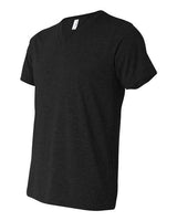Bella + Canvas 3415C Unisex Triblend V-Neck T-Shirt #color_BLK HTHR TRIBLND