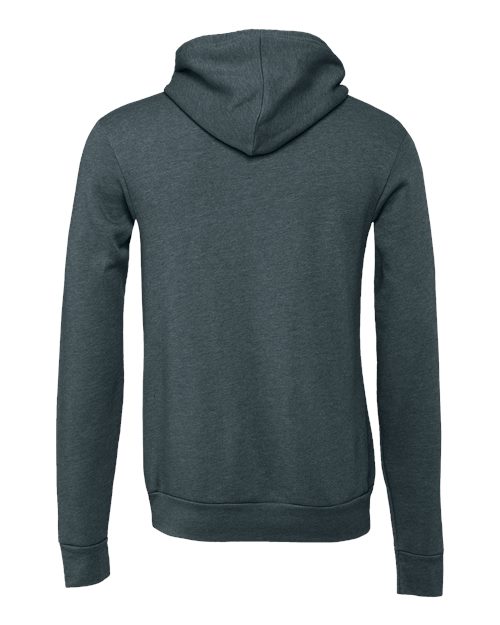 Bella + Canvas 3719 Unisex Sponge Fleece Pullover Hooded Sweatshirt #color_HEATHER SLATE