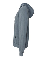 Bella + Canvas 3739 Unisex Poly-Cotton Fleece Full-Zip Hooded Sweatshirt #color_HEATHER SLATE