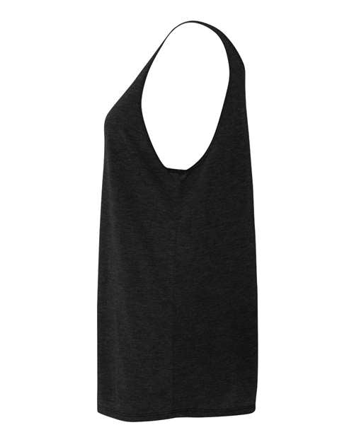 Bella + Canvas 8838 Ladies' Slouchy Tank #color_BLACK HEATHER