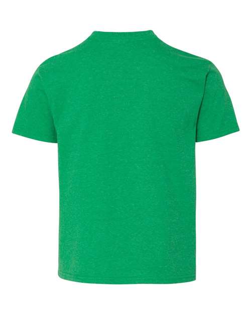 Jerzees 29B Youth DRI-POWER ACTIVE T-Shirt #color_IRISH GREEN HTHR
