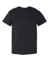 Gildan G530 Adult Heavy Cotton Pocket T-Shirt #color_BLACK
