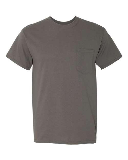 Gildan G530 Adult Heavy Cotton Pocket T-Shirt #color_CHARCOAL
