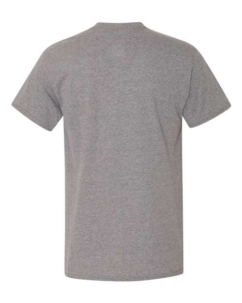 Gildan G530 Adult Heavy Cotton Pocket T-Shirt #color_GRAPHITE HEATHER