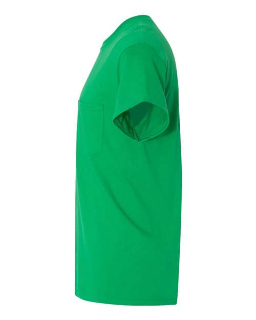 Gildan G530 Adult Heavy Cotton Pocket T-Shirt #color_IRISH GREEN