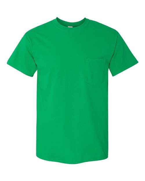 Gildan G530 Adult Heavy Cotton Pocket T-Shirt #color_IRISH GREEN