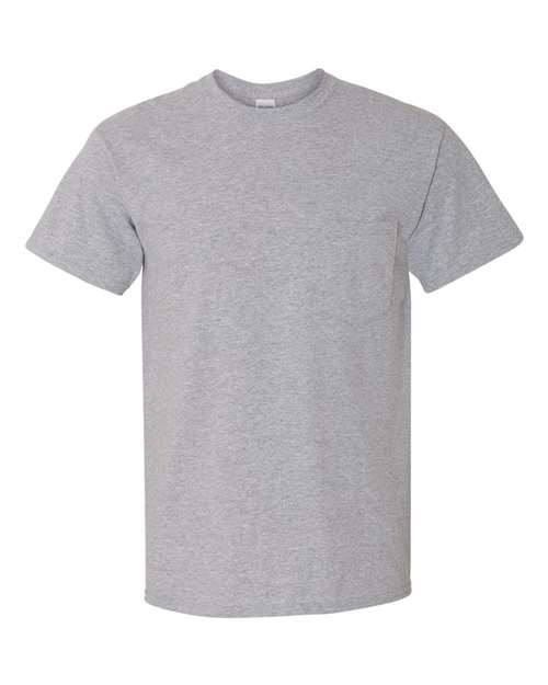 Gildan G530 Adult Heavy Cotton Pocket T-Shirt #color_SPORT GREY