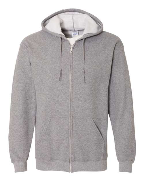 Gildan G186 Adult Heavy Blend 50/50 Full-Zip Hooded Sweatshirt #color_GRAPHITE HEATHER