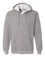 Gildan G186 Adult Heavy Blend 50/50 Full-Zip Hooded Sweatshirt #color_GRAPHITE HEATHER