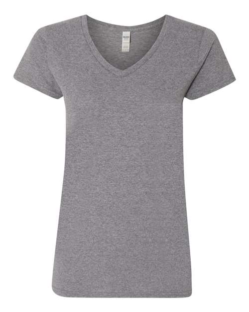 Gildan G500VL Ladies' Heavy Cotton V-Neck T-Shirt #color_GRAPHITE HEATHER