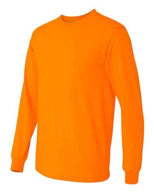 Gildan G540 Adult Heavy Cotton Long-Sleeve T-Shirt #color_S ORANGE