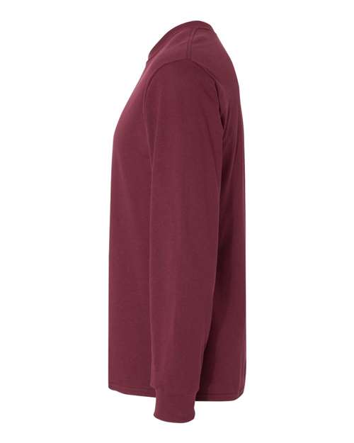 Gildan G540 Adult Heavy Cotton Long-Sleeve T-Shirt #color_MAROON