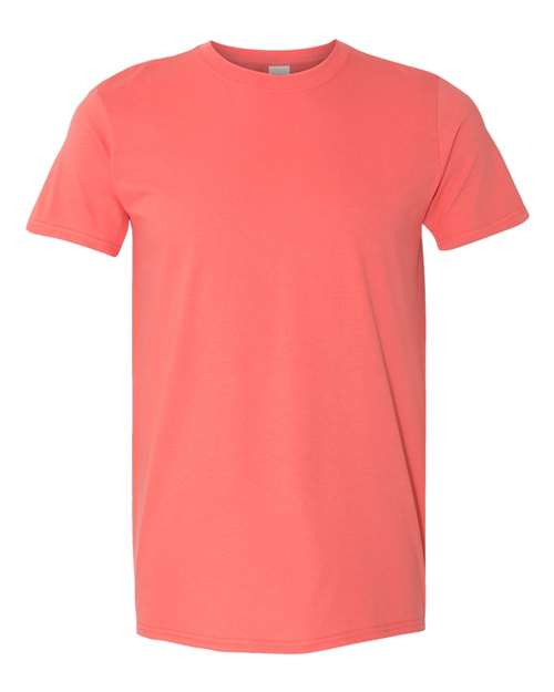 Gildan G640 Adult Softstyle 4.5 oz T-Shirt #color_CORAL SILK