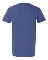 Gildan G640 Adult Softstyle 4.5 oz T-Shirt #color_METRO BLUE