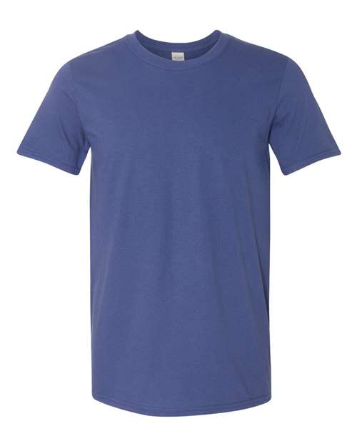 Gildan G640 Adult Softstyle 4.5 oz T-Shirt #color_METRO BLUE