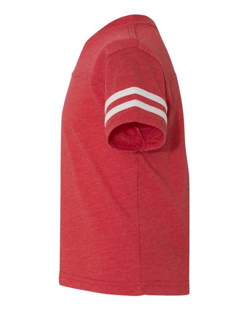 Rabbit Skins 3037 Toddler Football T-Shirt #color_VN RED/ BLD WHT