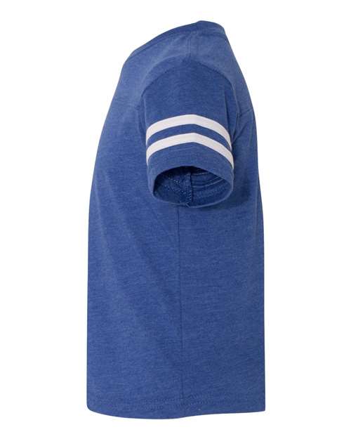 Rabbit Skins 3037 Toddler Football T-Shirt #color_VN ROYAL/ BD WHT