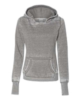 J America JA8912 Ladies' Zen Pullover Fleece Hooded Sweatshirt #color_CEMENT