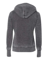 J America JA8912 Ladies' Zen Pullover Fleece Hooded Sweatshirt #color_DARK SMOKE
