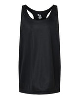 Badger 2166 Girls’ B-Core Racerback Tank Top #color_Black