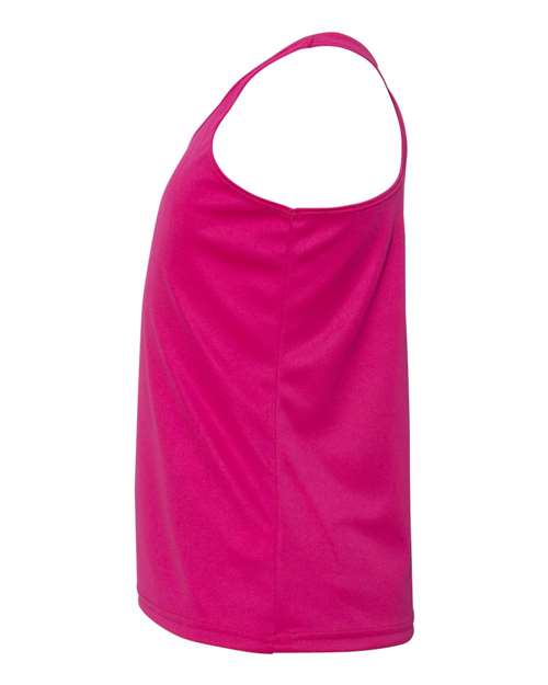 Badger 2166 Girls’ B-Core Racerback Tank Top #color_Hot Pink